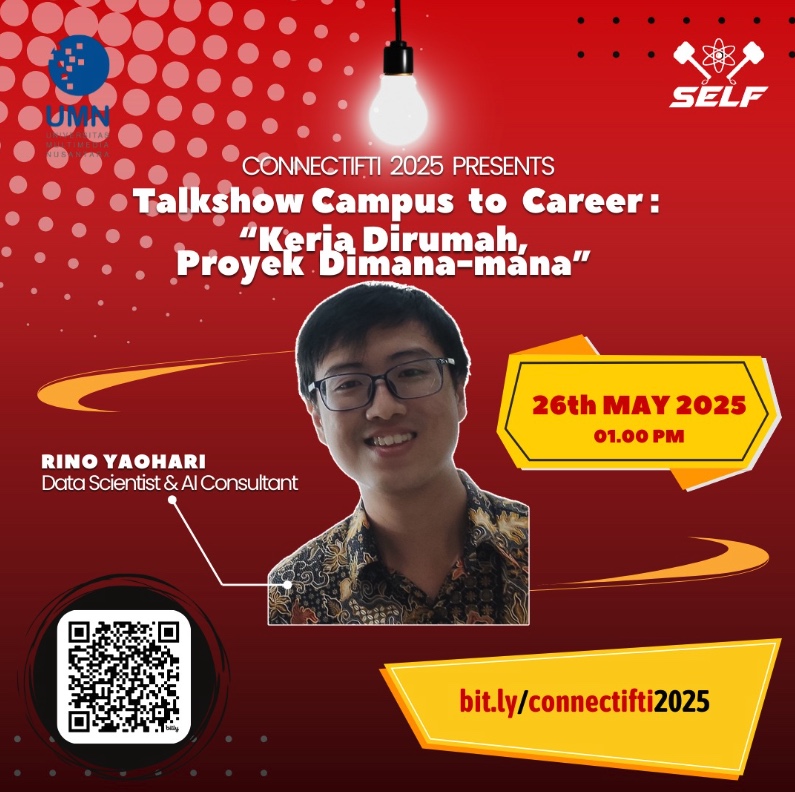 Talkshow ConnectiFTI: Cara Kerja Remote dan Karier Data Scientist Alumni UMN