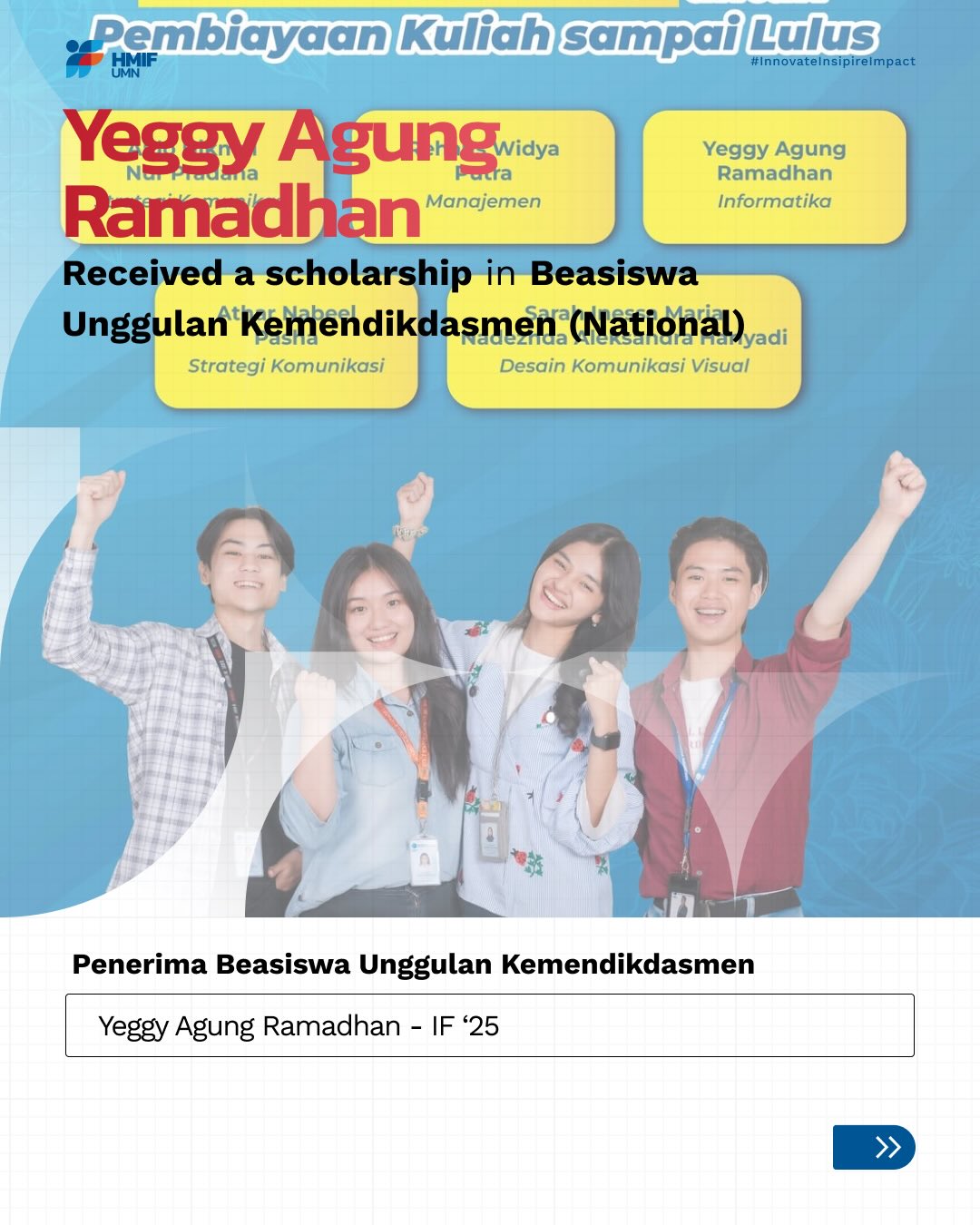 Tiga Mahasiswa Informatika UMN Tembus Seleksi Beasiswa Bergengsi Nasional dan Swasta